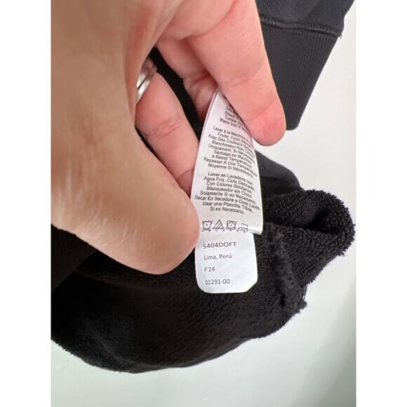 NEW Nation LTD Ronni Pullover Drop Shoulder Sweatshirt Mini Dress Black Sz Large - Picture 6 of 8